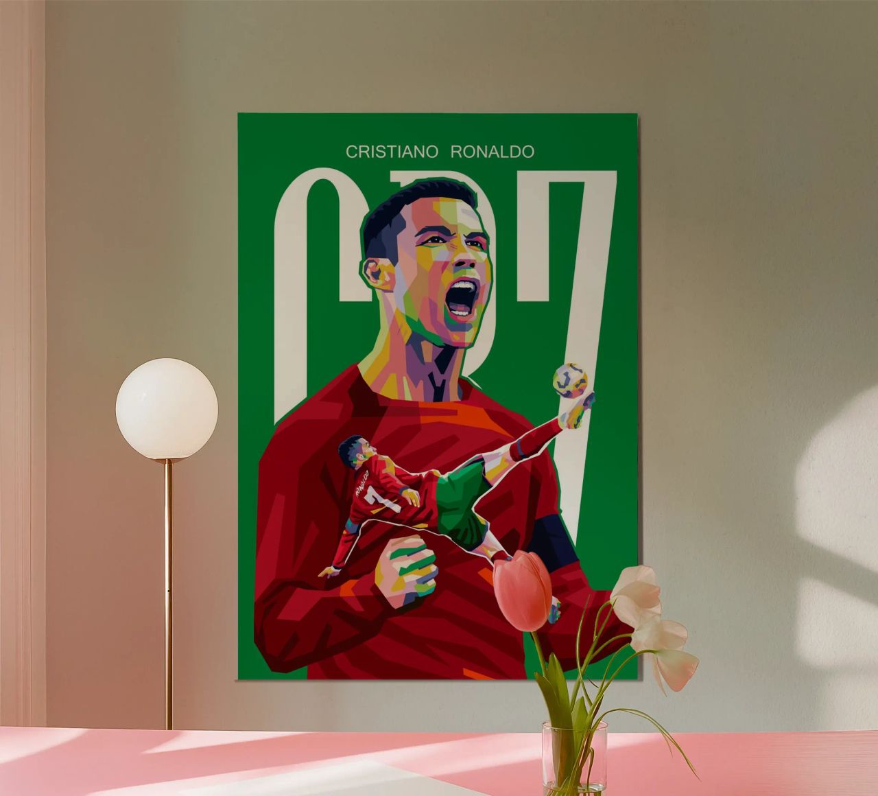 C RONALDO Poster von WPAP MALANG