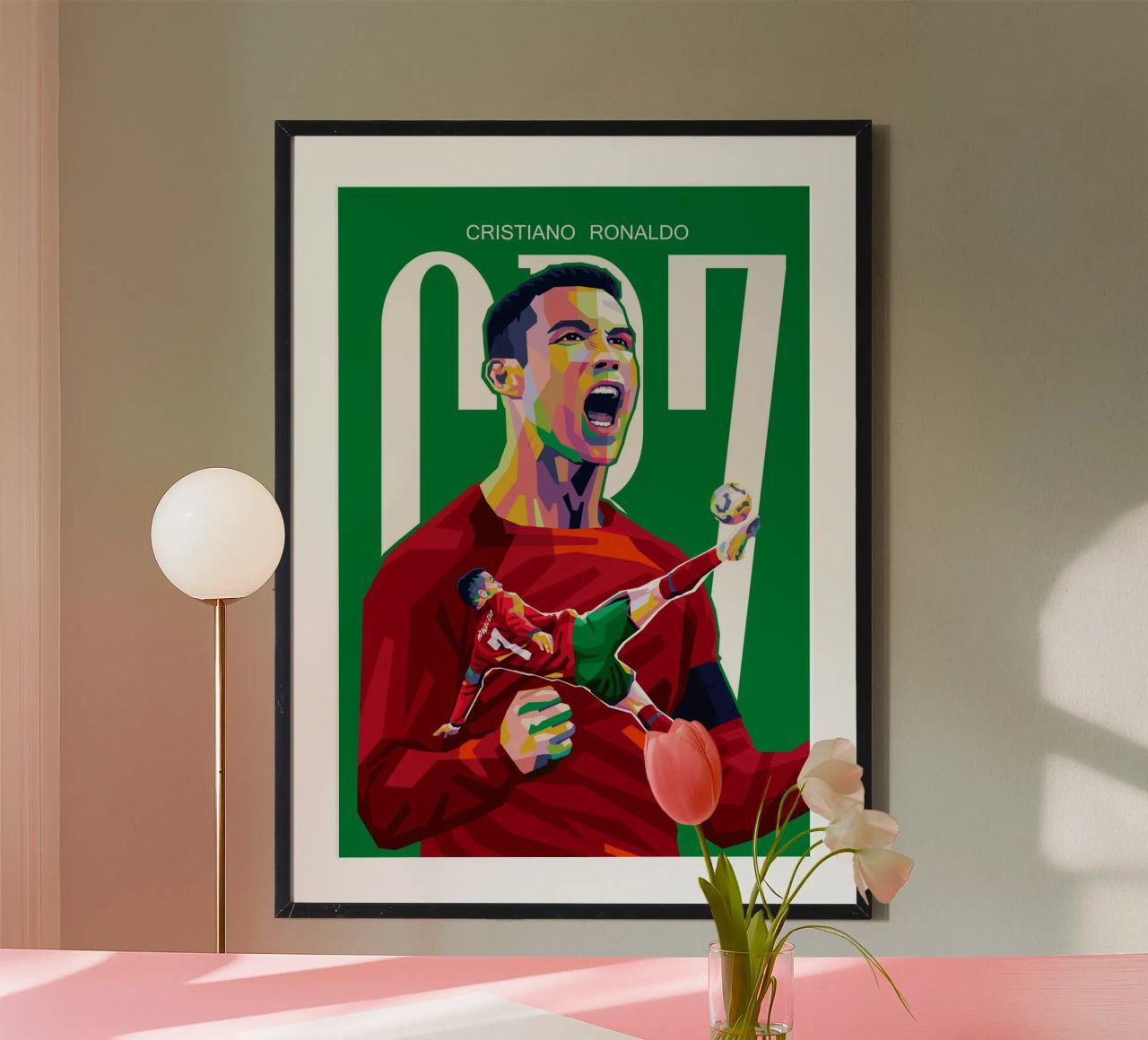 C RONALDO Poster von WPAP MALANG