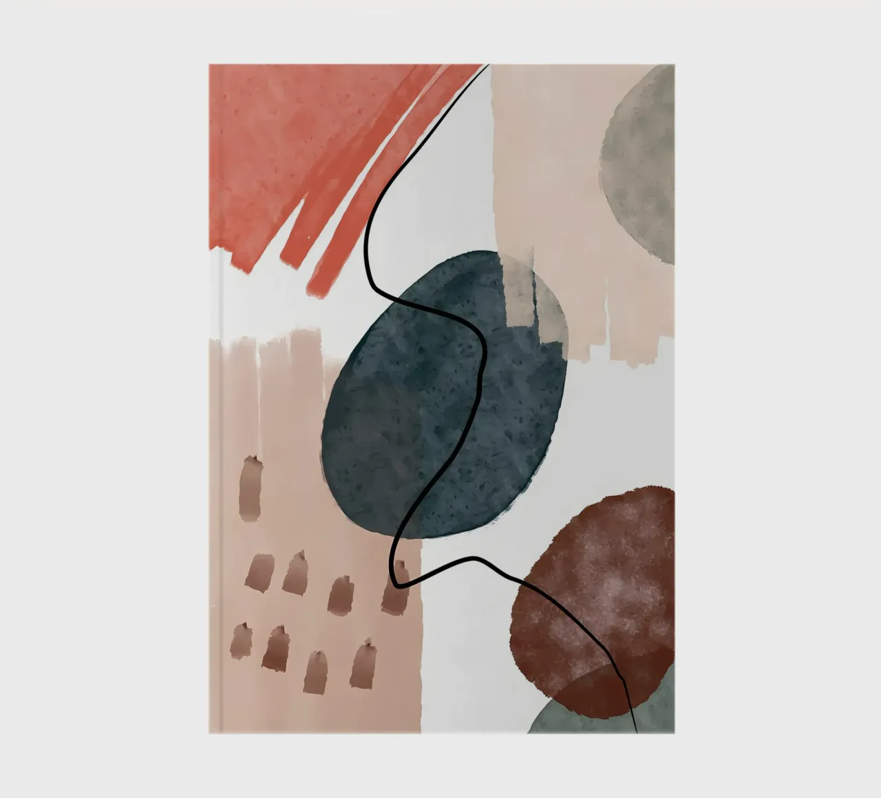 minimalist abstract notebook by Rebecca Clark Wyrick