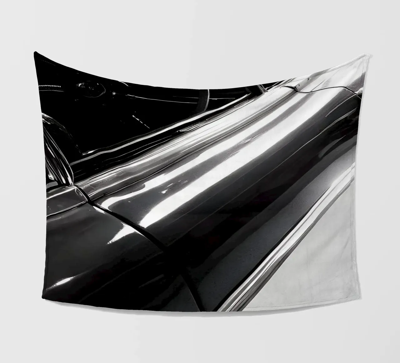 Monochrome Oldtimer Fleecedecke von CAR EDITION