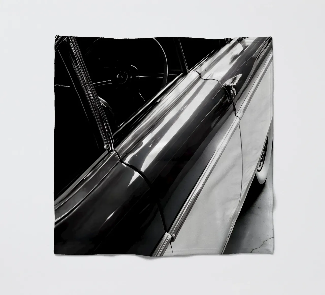 Monochrome Oldtimer Fleecedecke von CAR EDITION