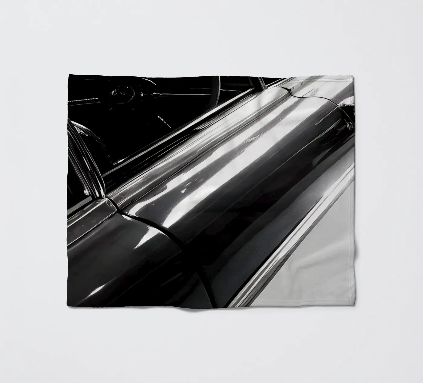 Monochrome Classic Cars Fleecedecke von CAR EDITION