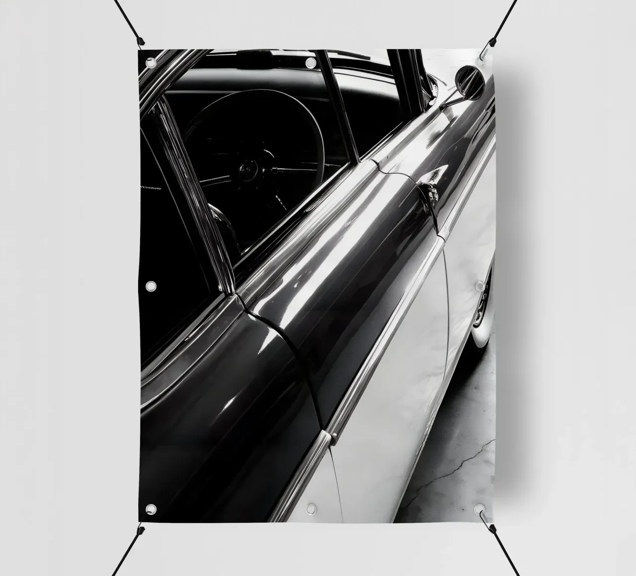 Auto d'epoca monocromatiche telo in pvc da CAR EDITION