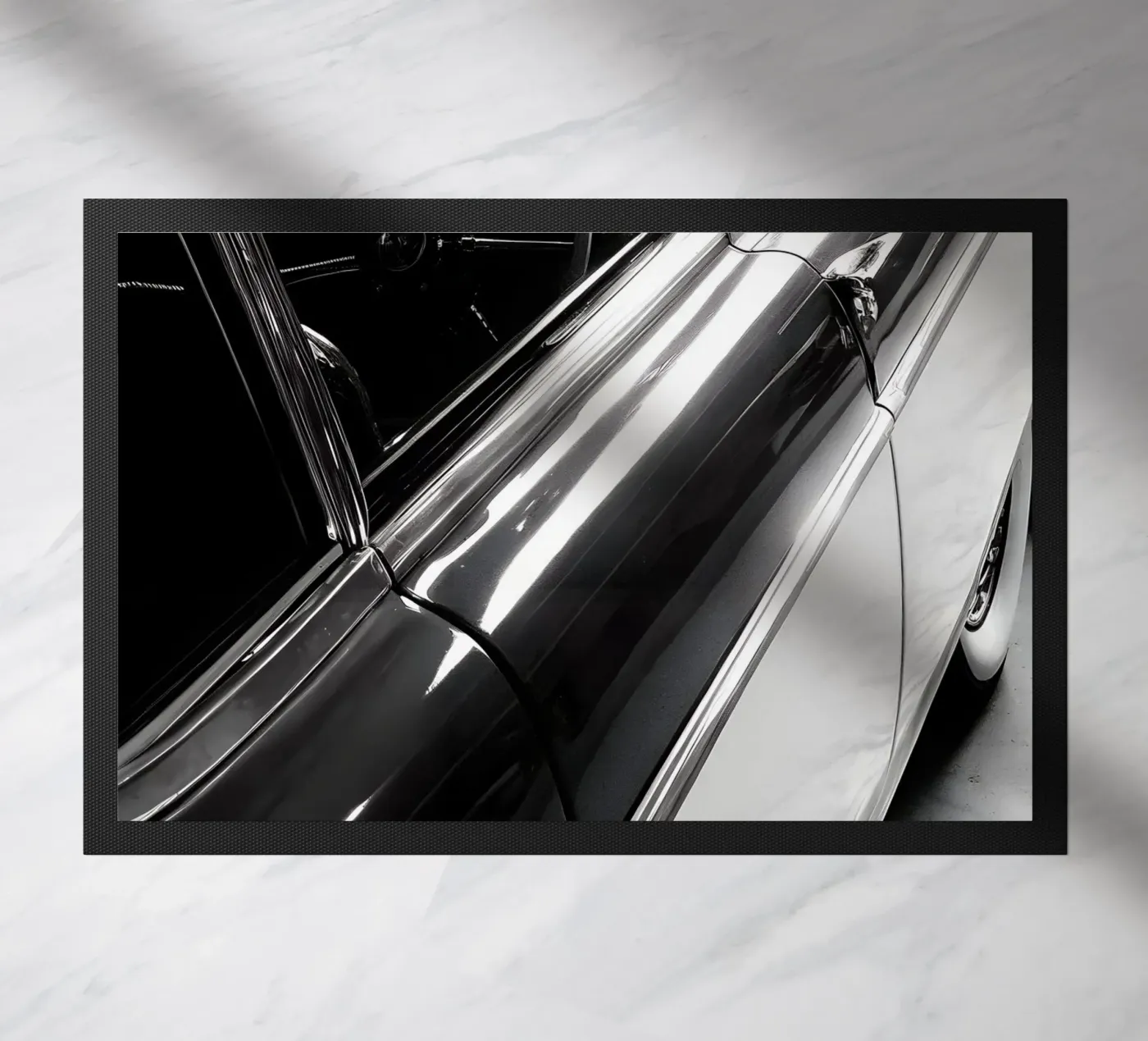 Monochrome Classic Cars Fußmatte von CAR EDITION