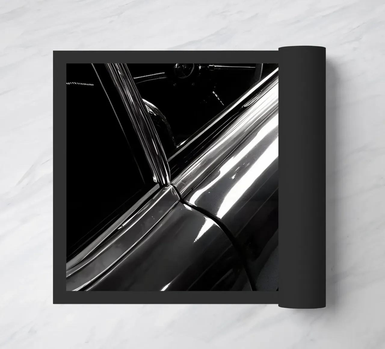 Monochrome Oldtimer Fußmatte von CAR EDITION