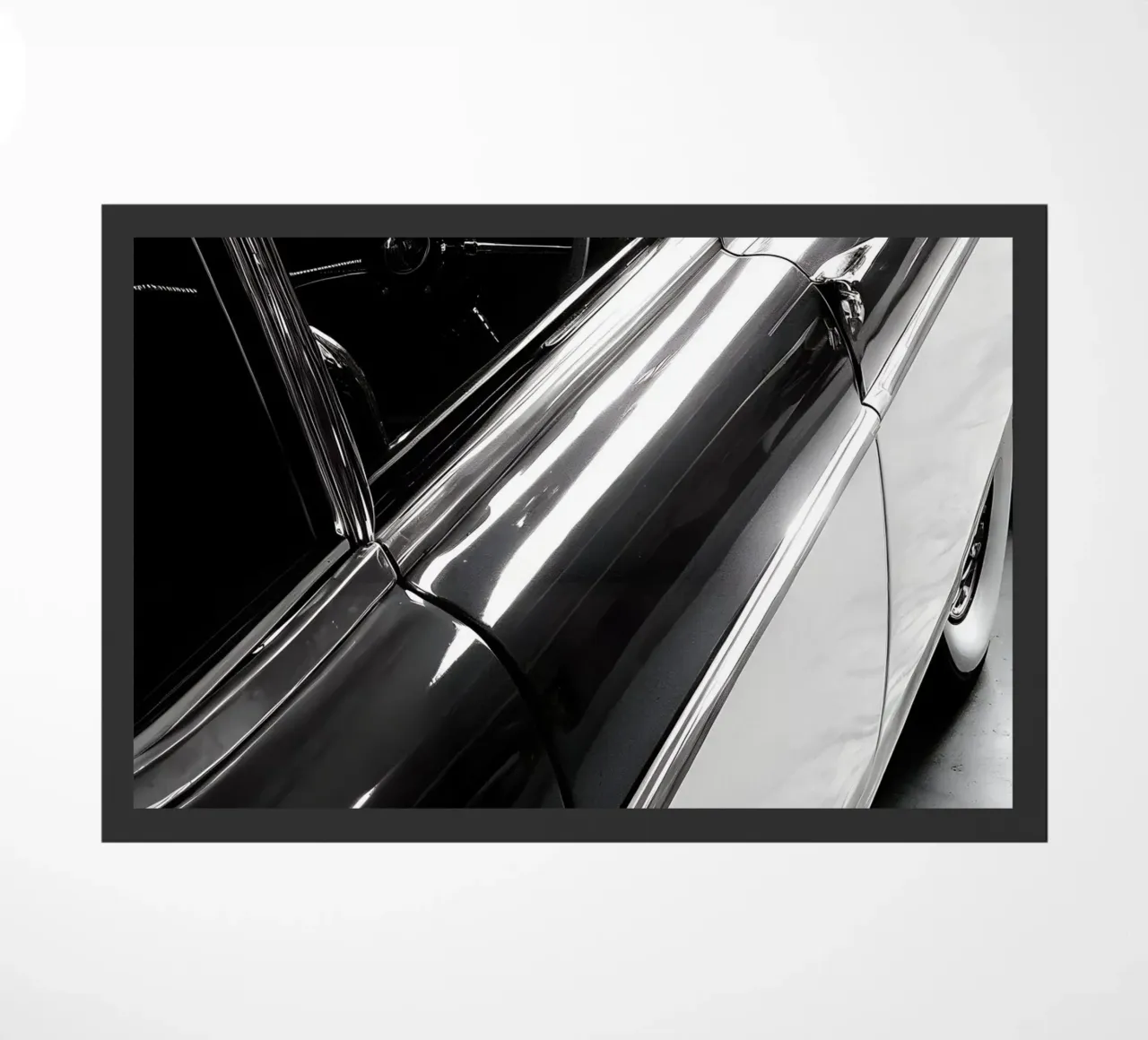 Monochrome Oldtimer Fußmatte von CAR EDITION