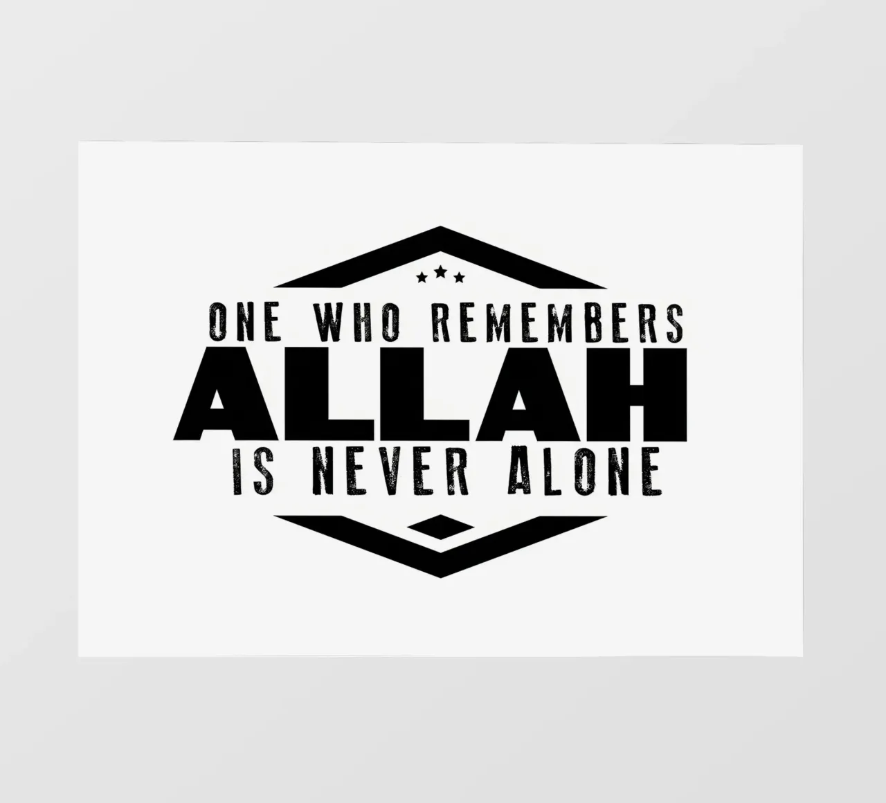 ricorda Allah pellicola backlit da Albert S Jacob