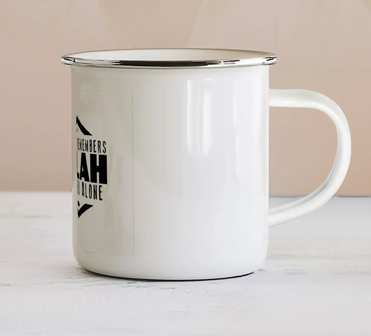 ricorda Allah tazza in smalto da Albert S Jacob