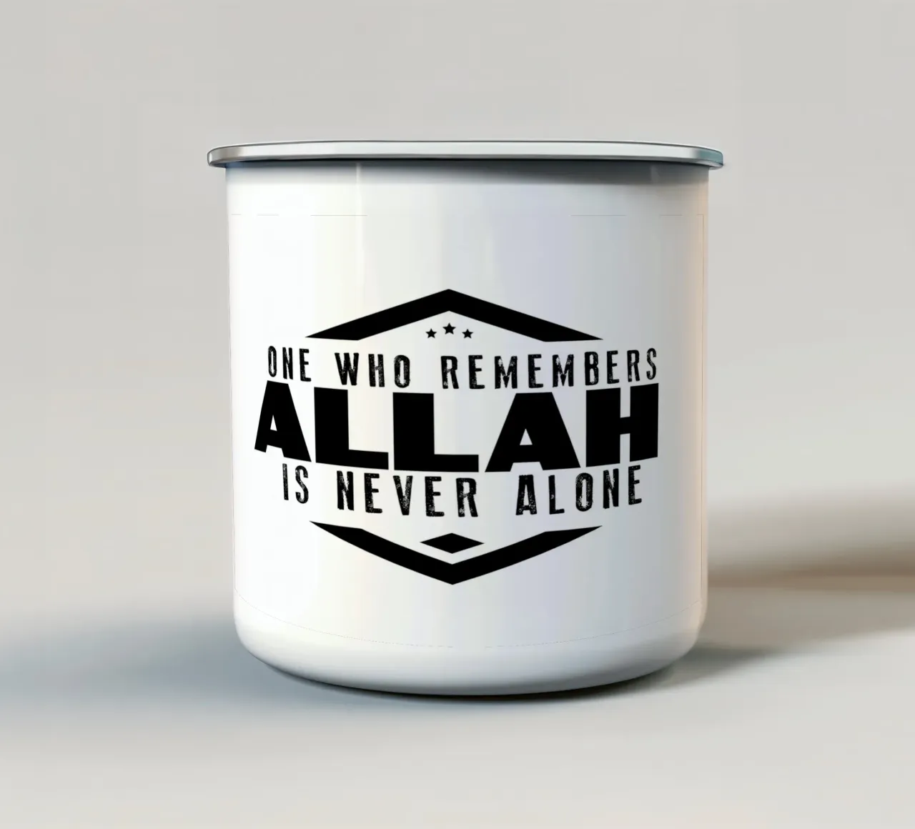 ricorda Allah tazza in smalto da Albert S Jacob