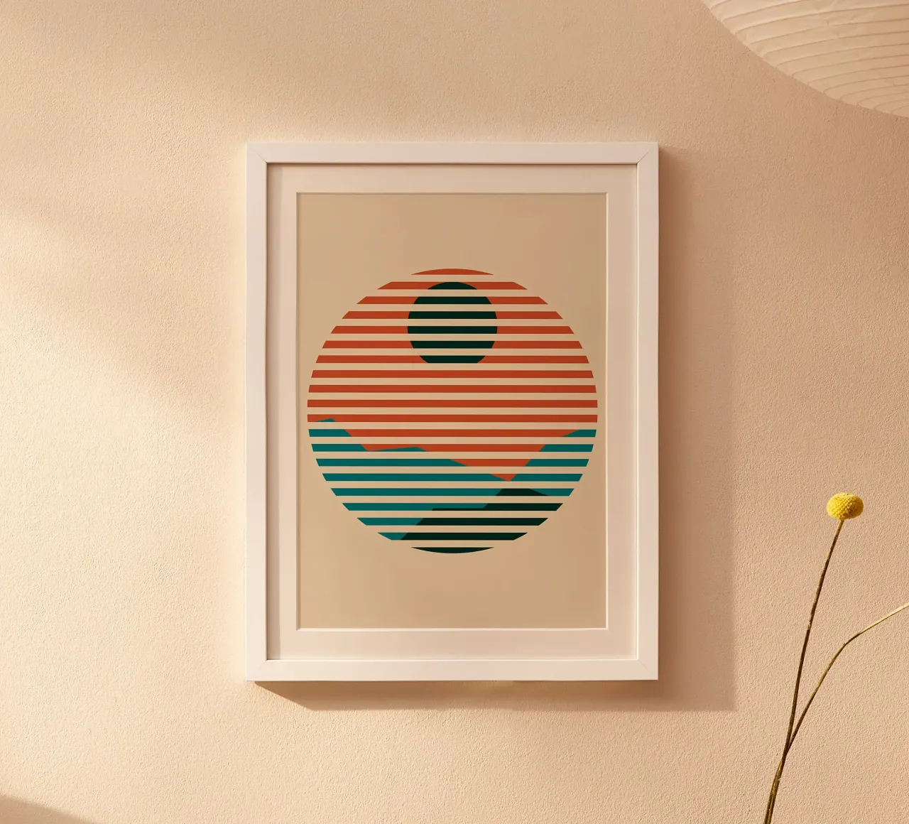 Abstrait moderne minimaliste poster de James M Coyle