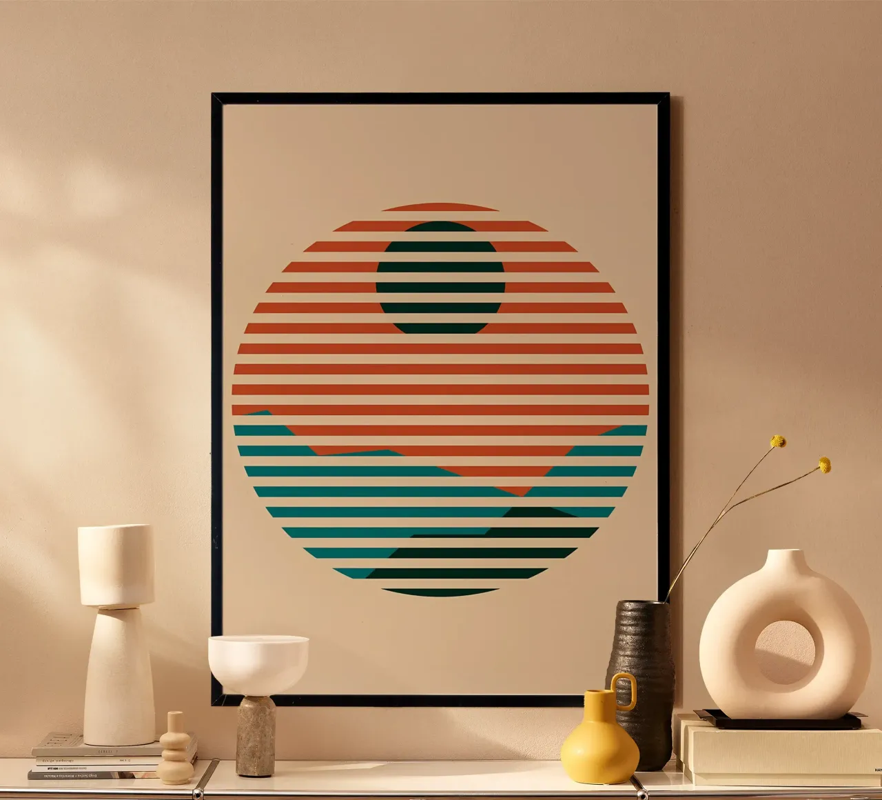 Abstrait moderne minimaliste poster de James M Coyle