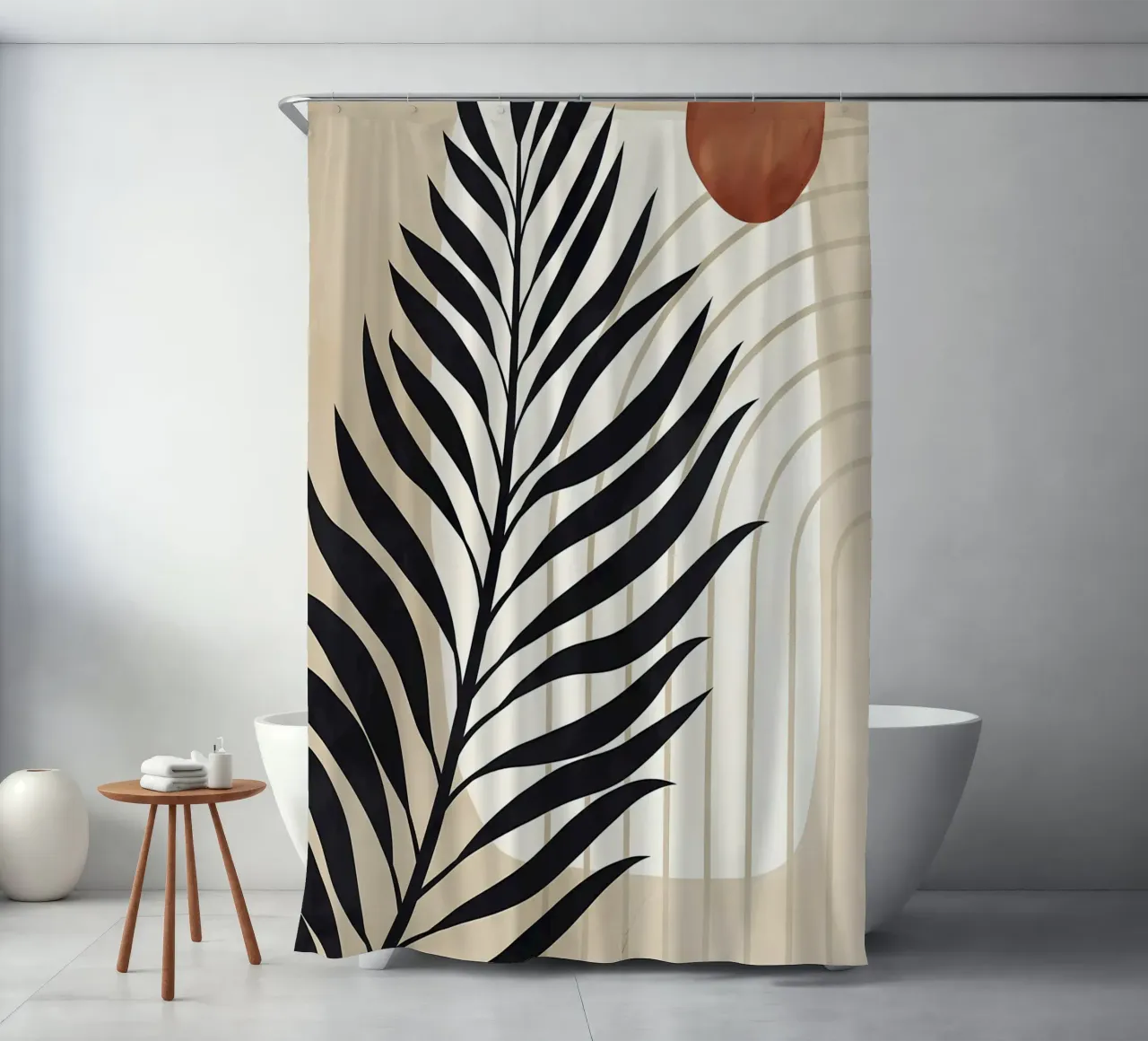 TROPICAL BOTANIC 53C shower curtain by Rebecca Clark Wyrick