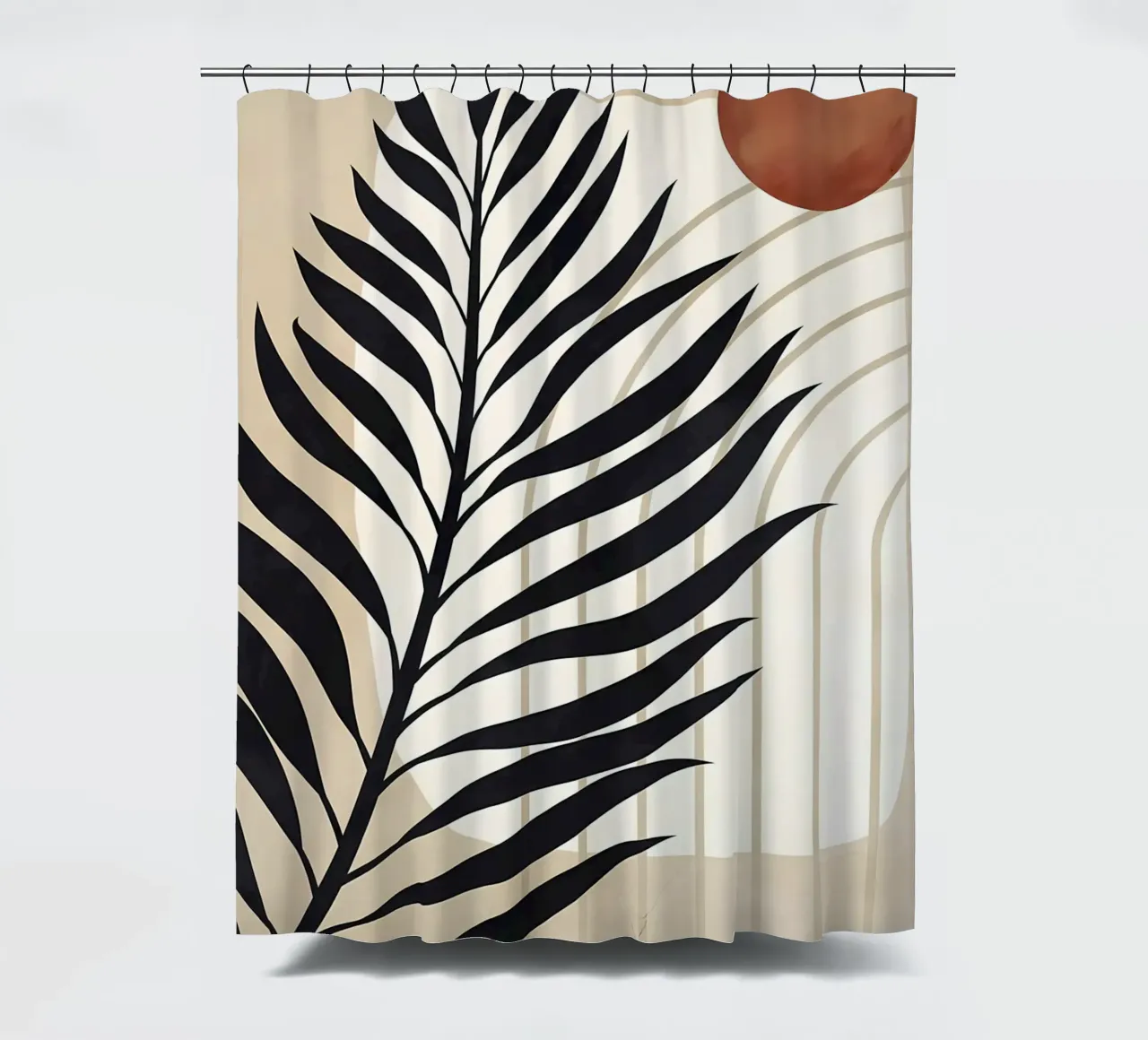 TROPICAL BOTANIC 53C shower curtain by Rebecca Clark Wyrick