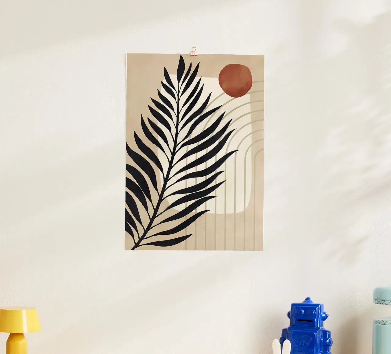 BOTANICA TROPICALE 53C poster con telaio in legno da Rebecca Clark Wyrick
