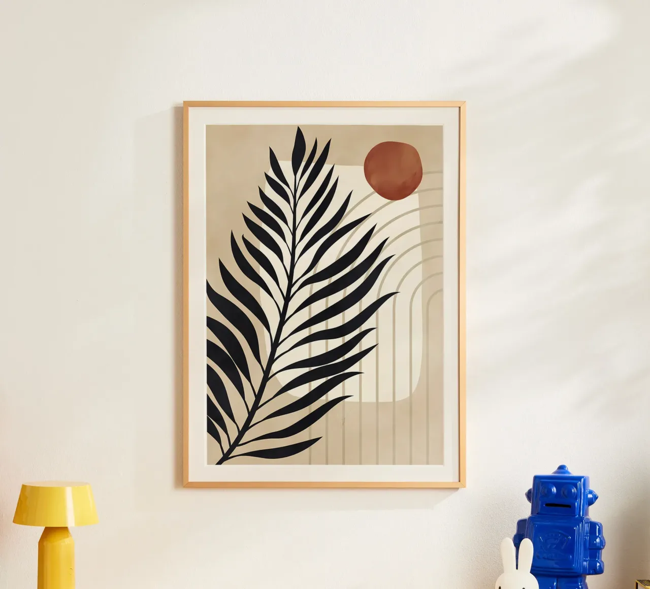 BOTANICA TROPICALE 53C poster con telaio in legno da Rebecca Clark Wyrick