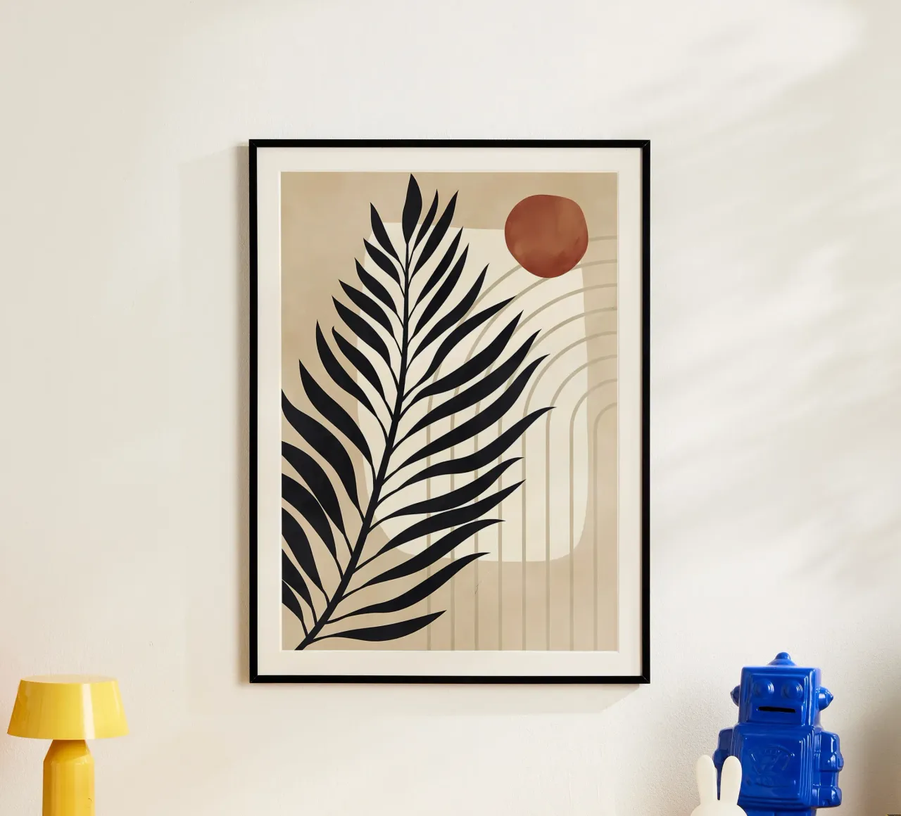 BOTANICA TROPICALE 53C poster con telaio in legno da Rebecca Clark Wyrick