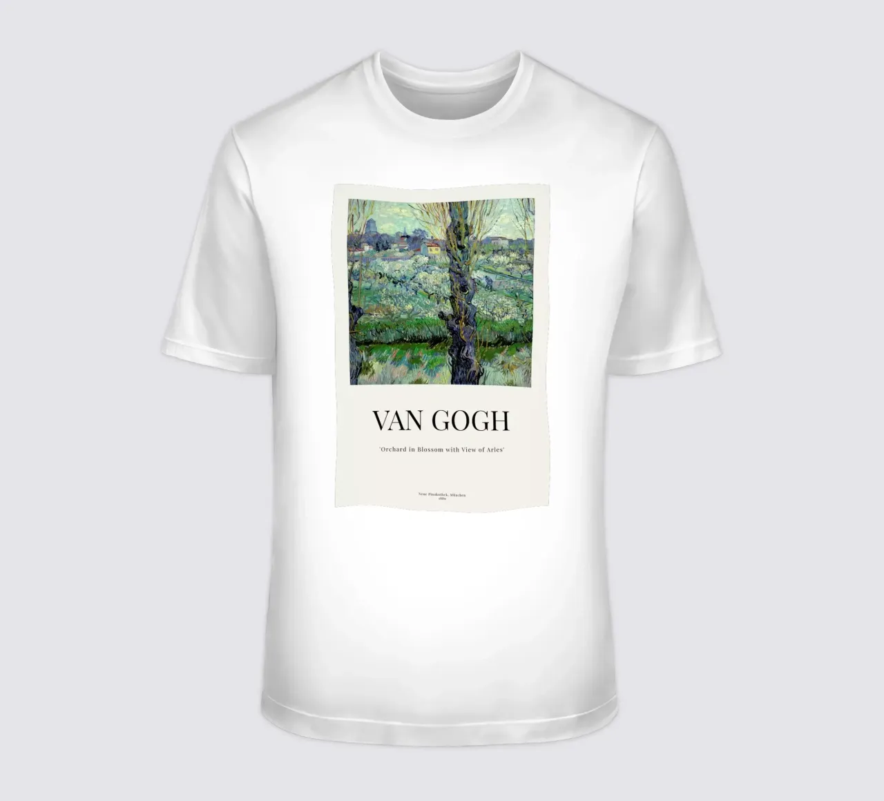 van Gogh - Orchard in Blossom with View of Arles t-shirt da ARTOTHEK