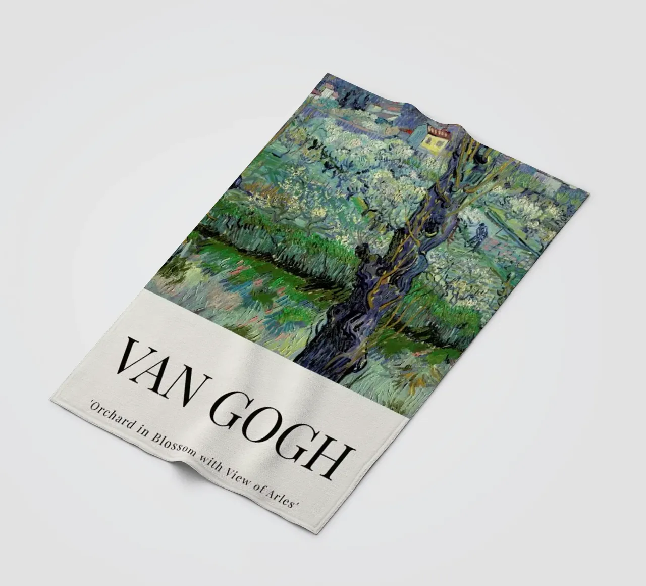 van Gogh - Orchard in Blossom with View of Arles coperta in pile da ARTOTHEK