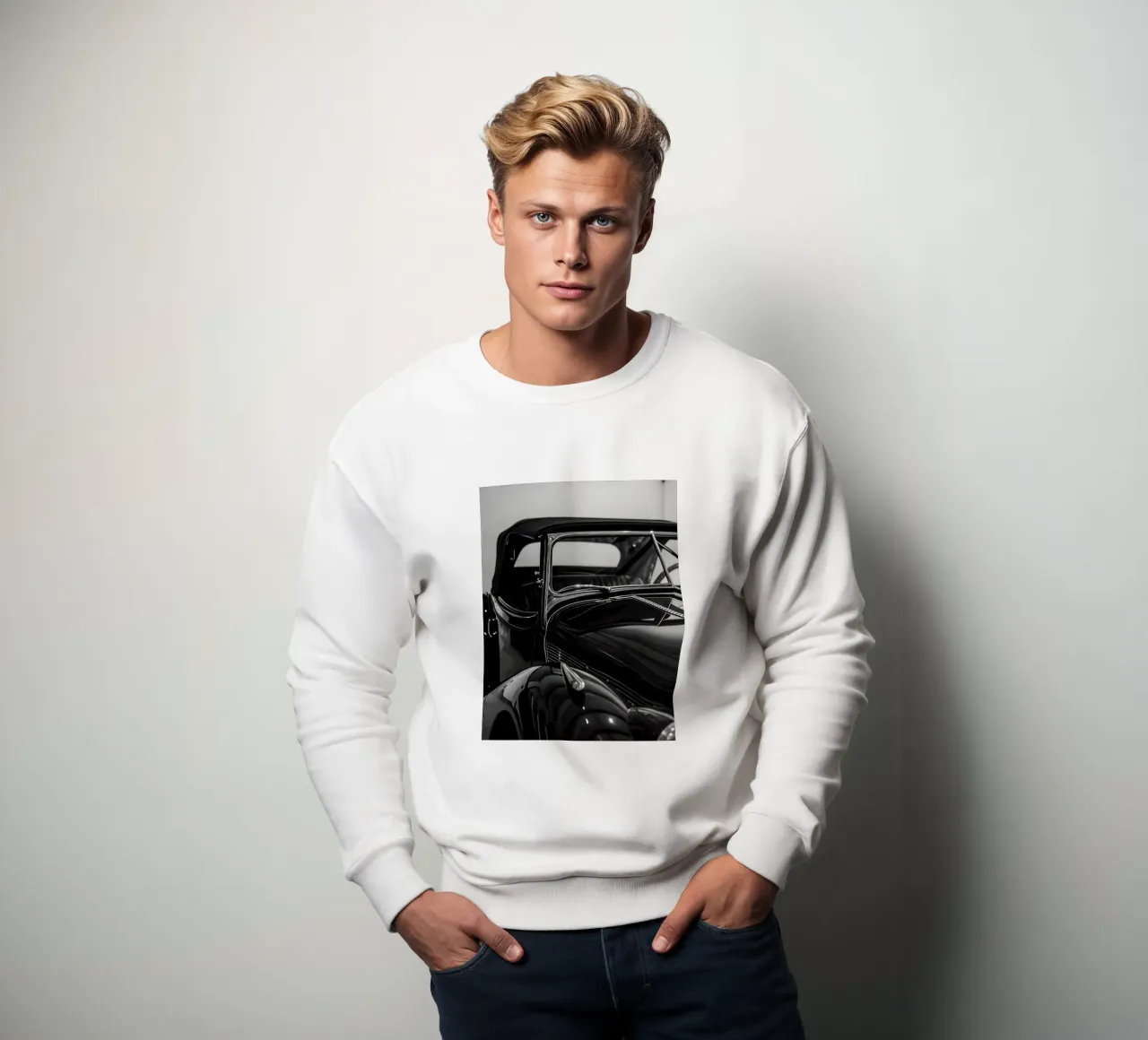 Auto d'epoca monocromatica felpa da CAR EDITION