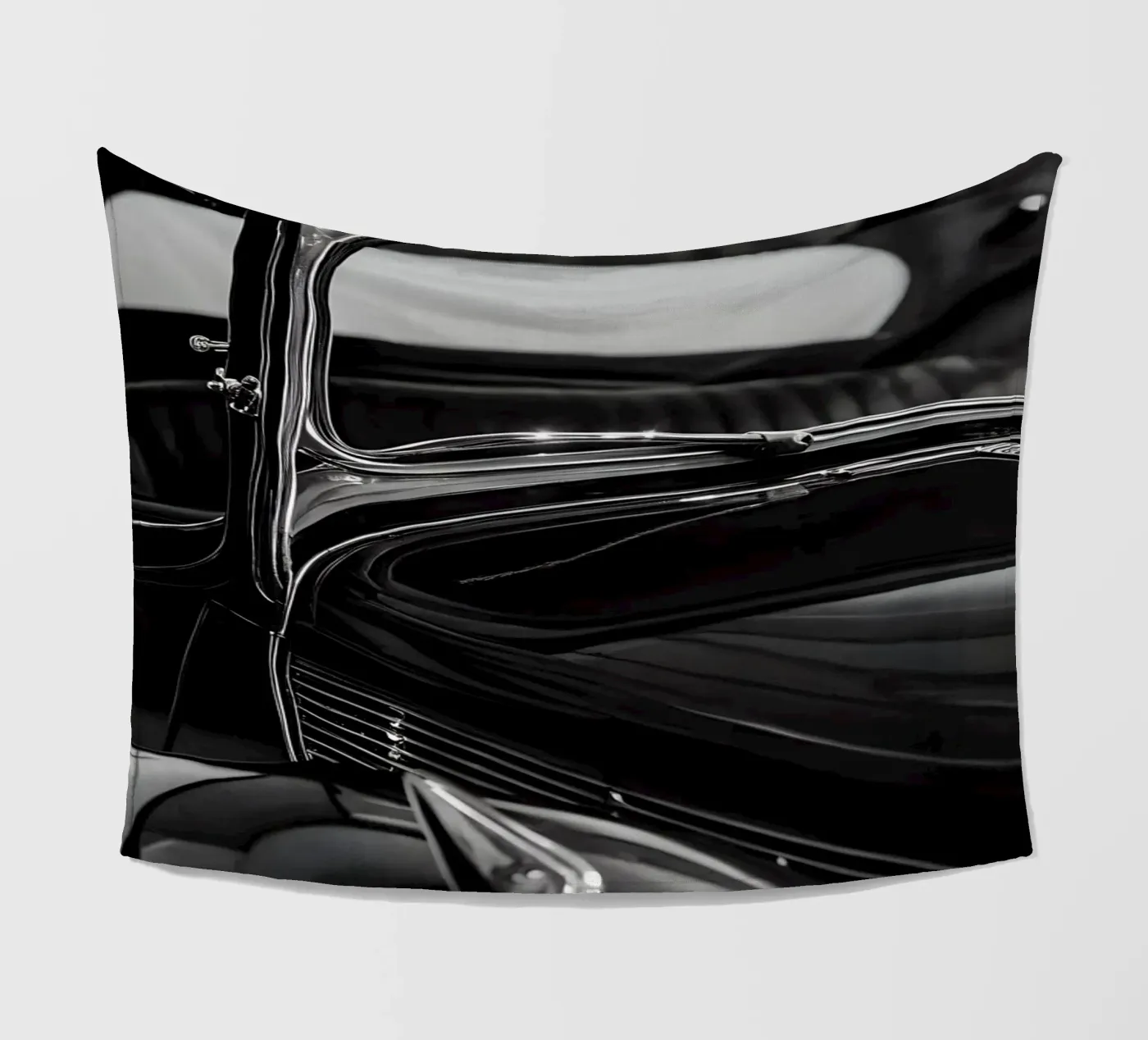 Monochromer Oldtimer Fleecedecke von CAR EDITION