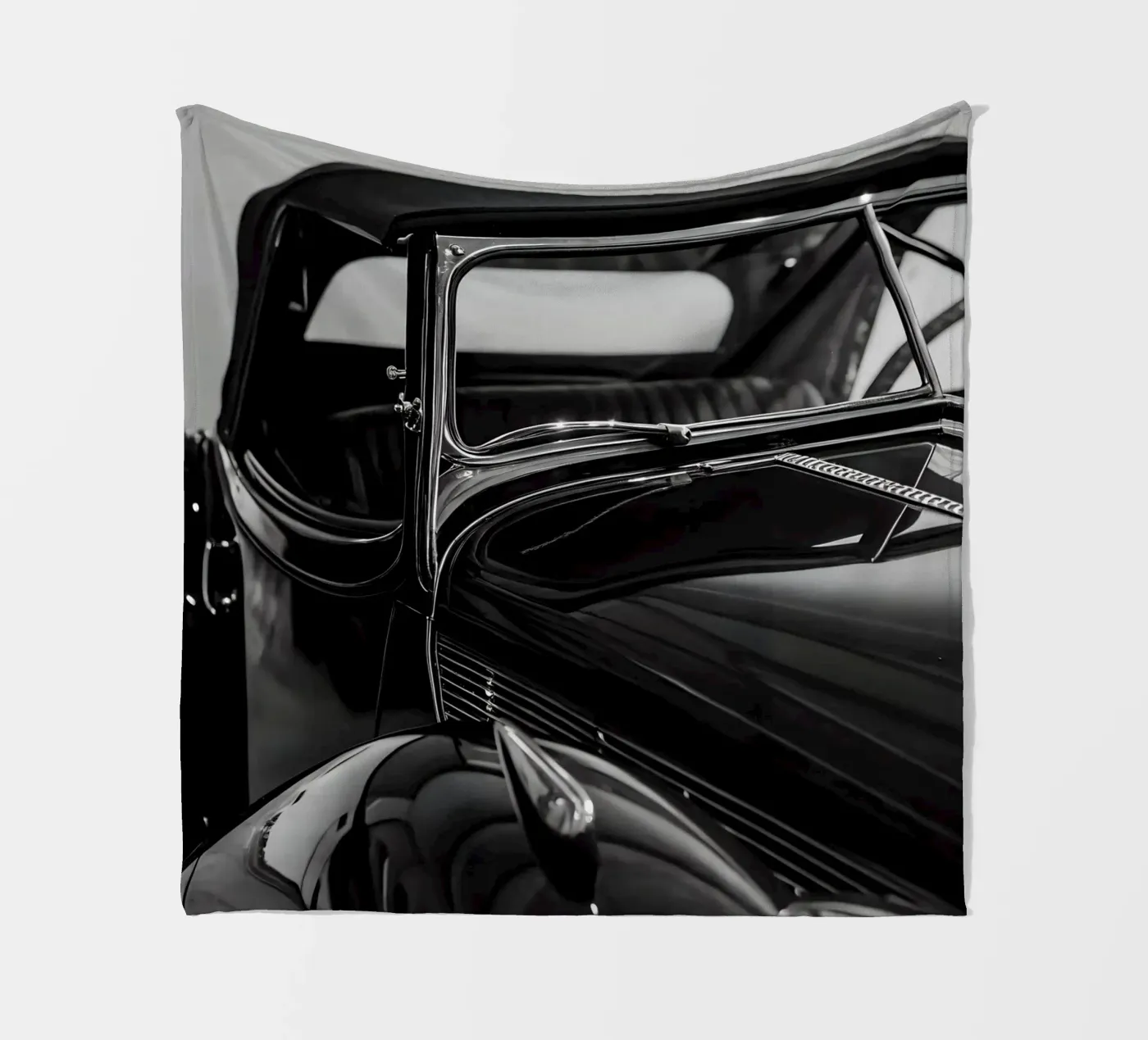 Monochrome Classic Car Fleecedecke von CAR EDITION