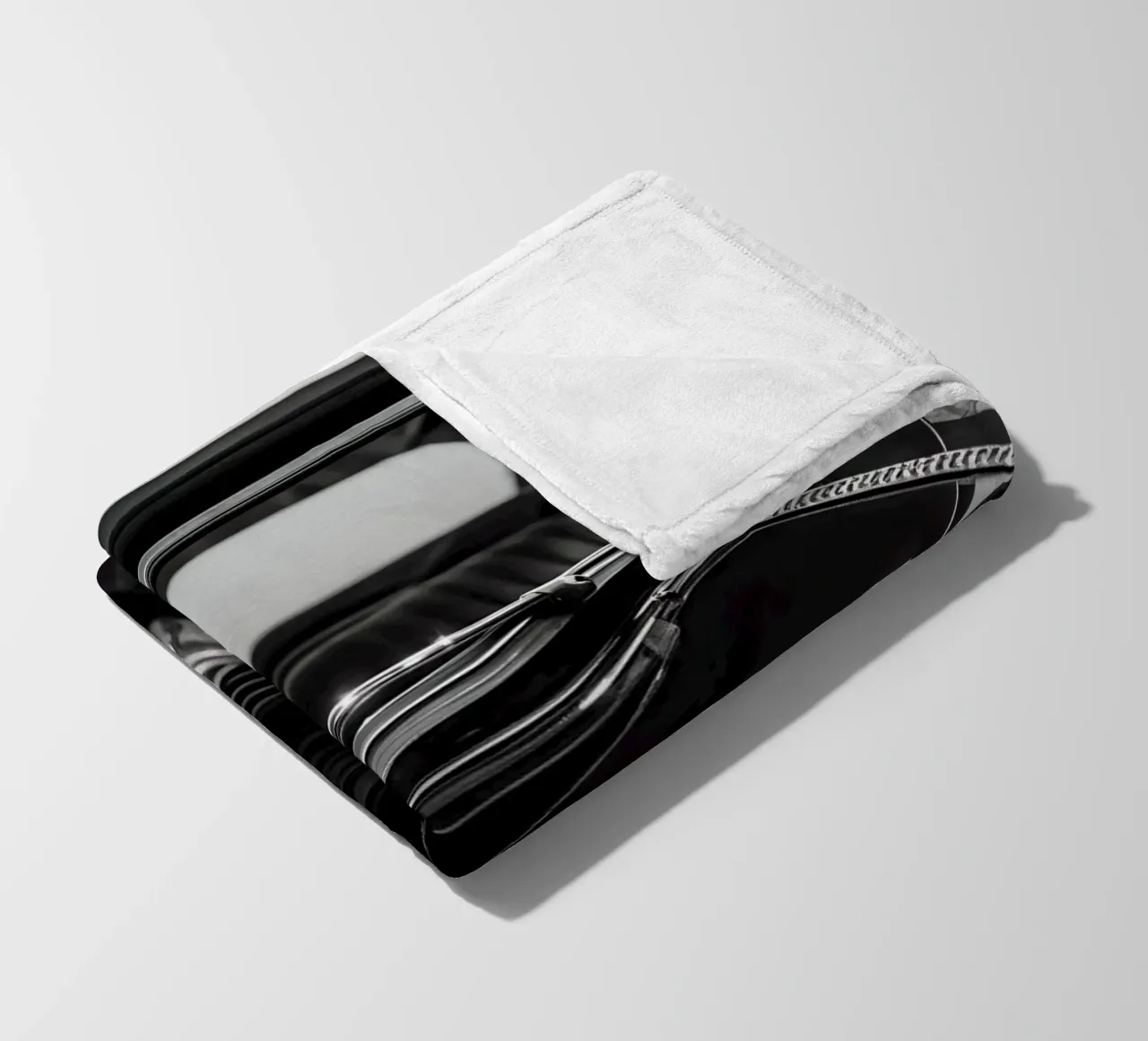 Monochromer Oldtimer Fleecedecke von CAR EDITION