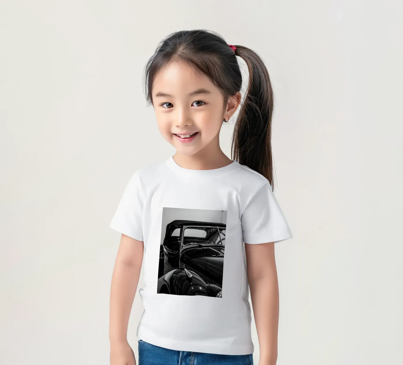 Auto d'epoca monocromatica t-shirt bambini da CAR EDITION