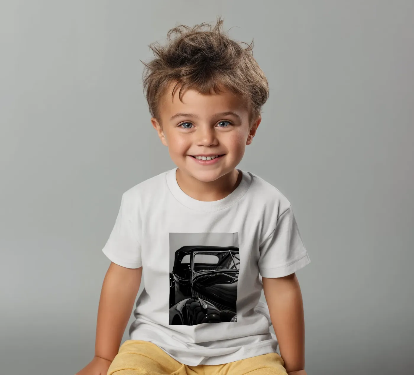 Auto d'epoca monocromatica t-shirt bambini da CAR EDITION