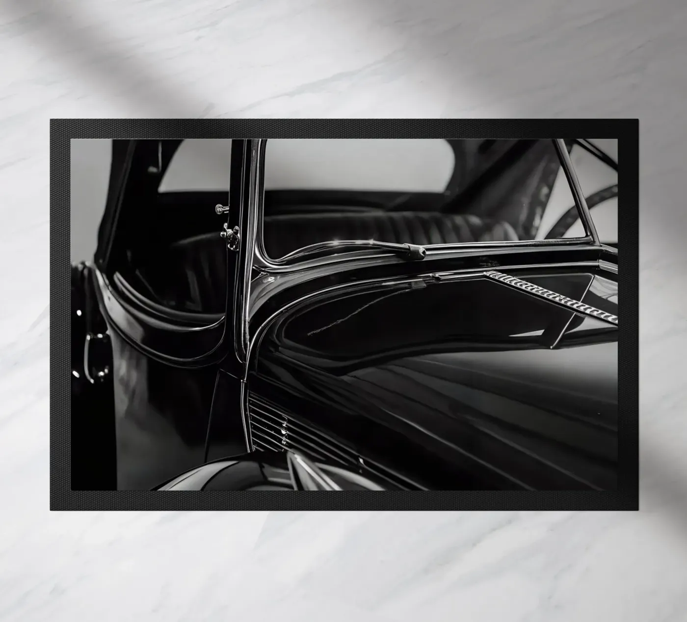Monochrome Classic Car deurmat van CAR EDITION