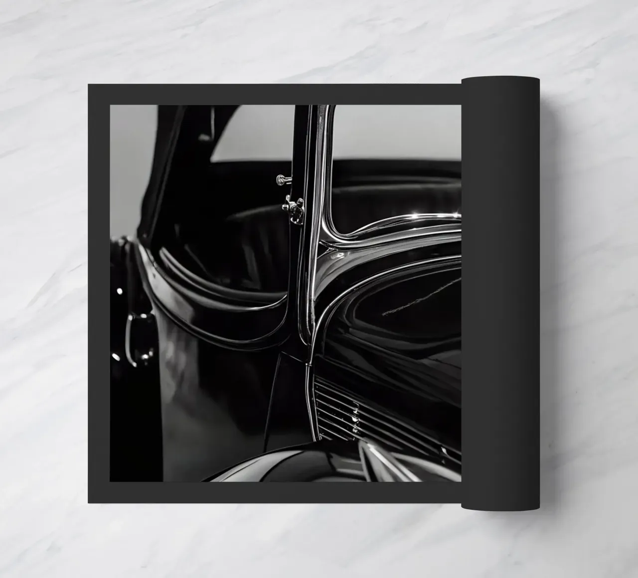 Auto d'epoca monocromatica zerbino da CAR EDITION