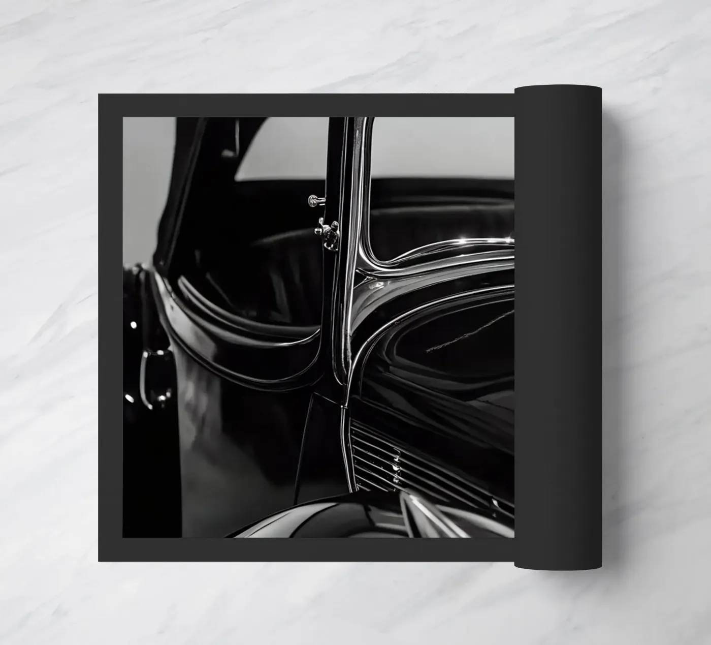 Monochrome Classic Car deurmat van CAR EDITION