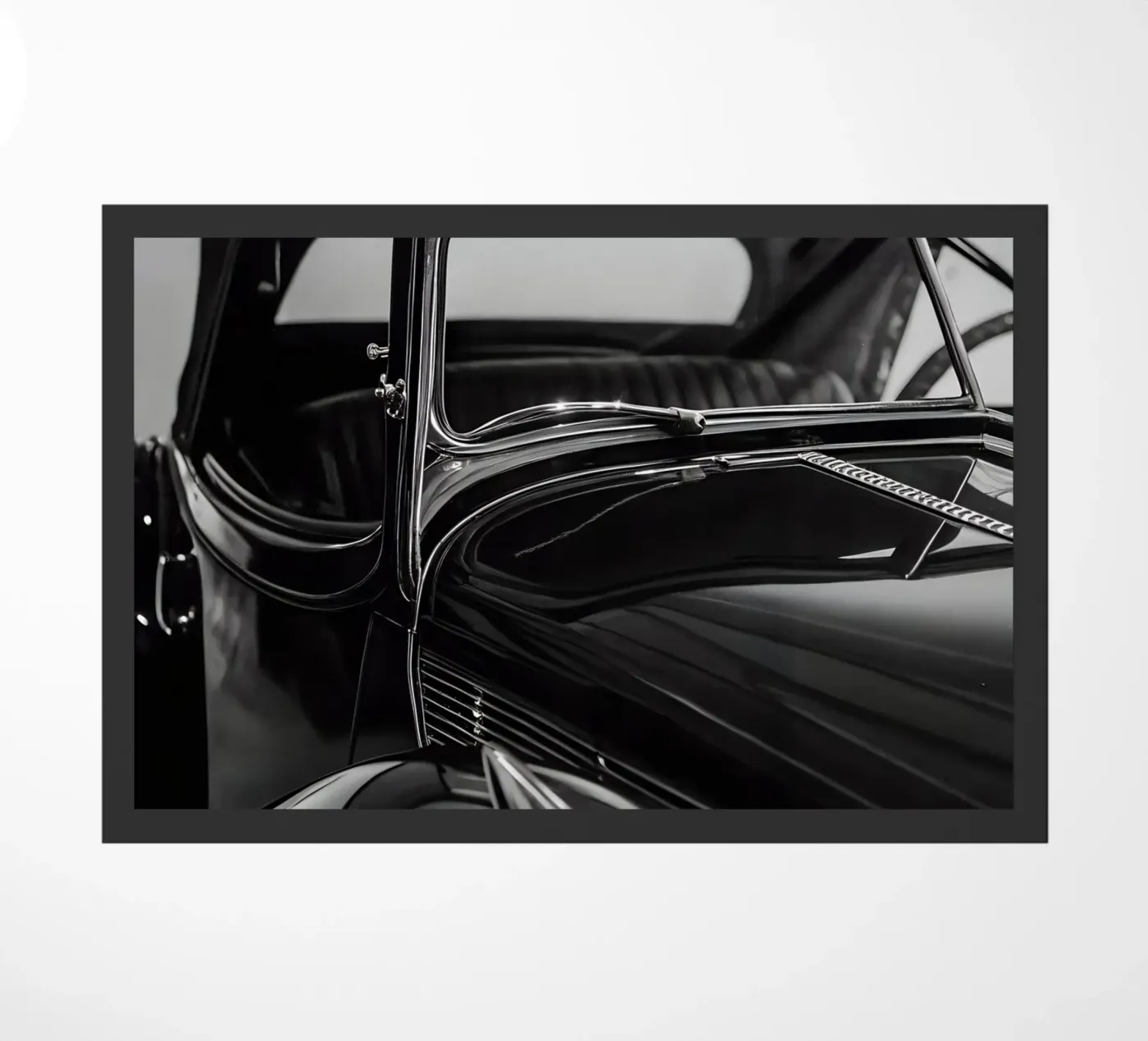 Monochrome Classic Car deurmat van CAR EDITION