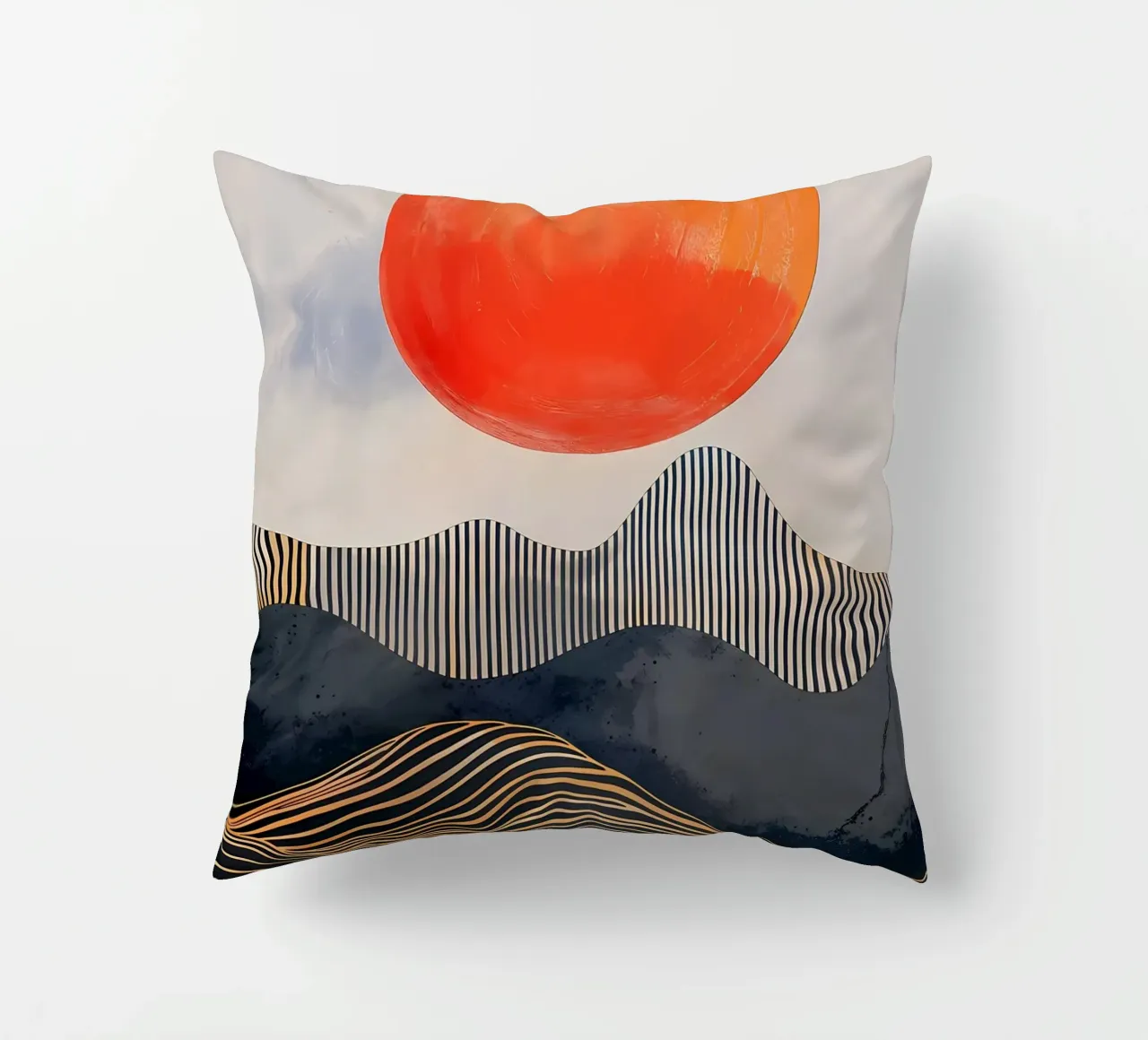 Tangerine Tide Kissen von James M Coyle