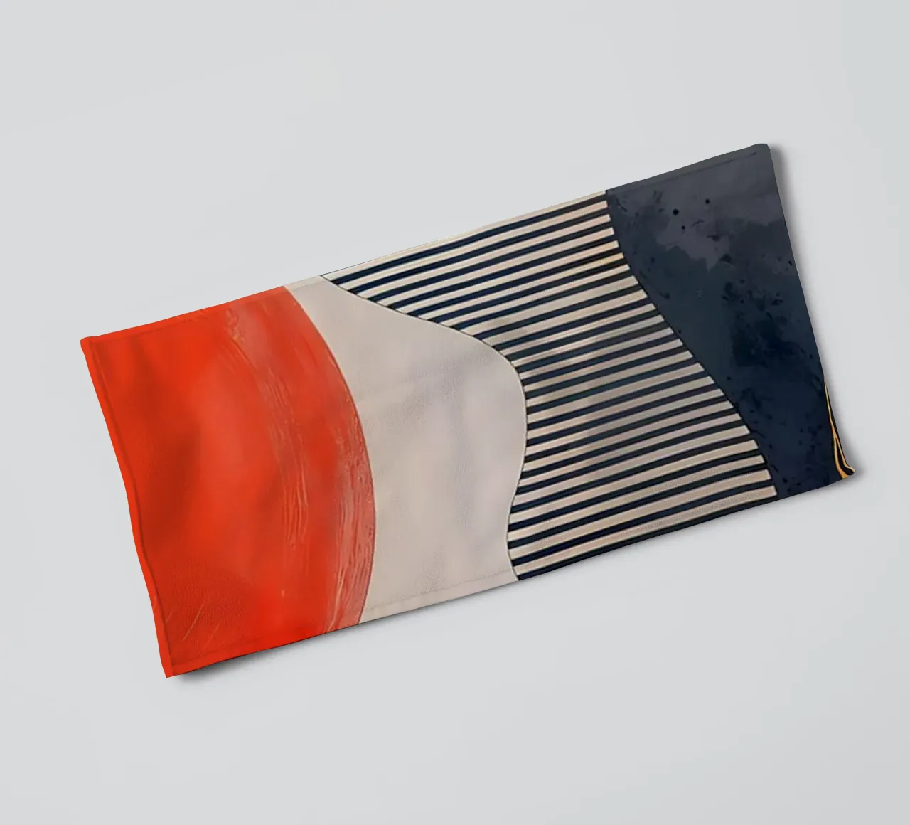 Tangerine Tide towel by James M Coyle