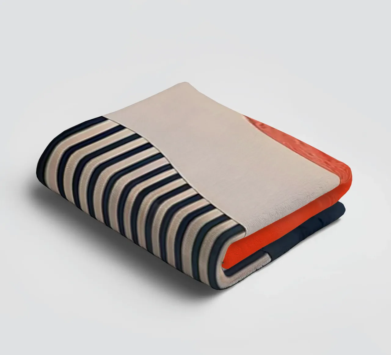Tangerine Tide towel by James M Coyle