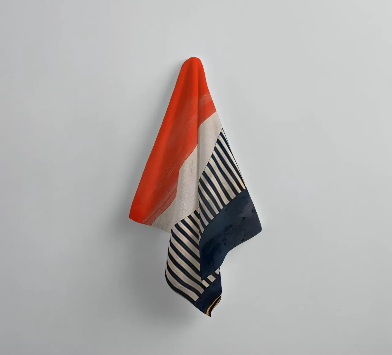 Tangerine Tide towel by James M Coyle