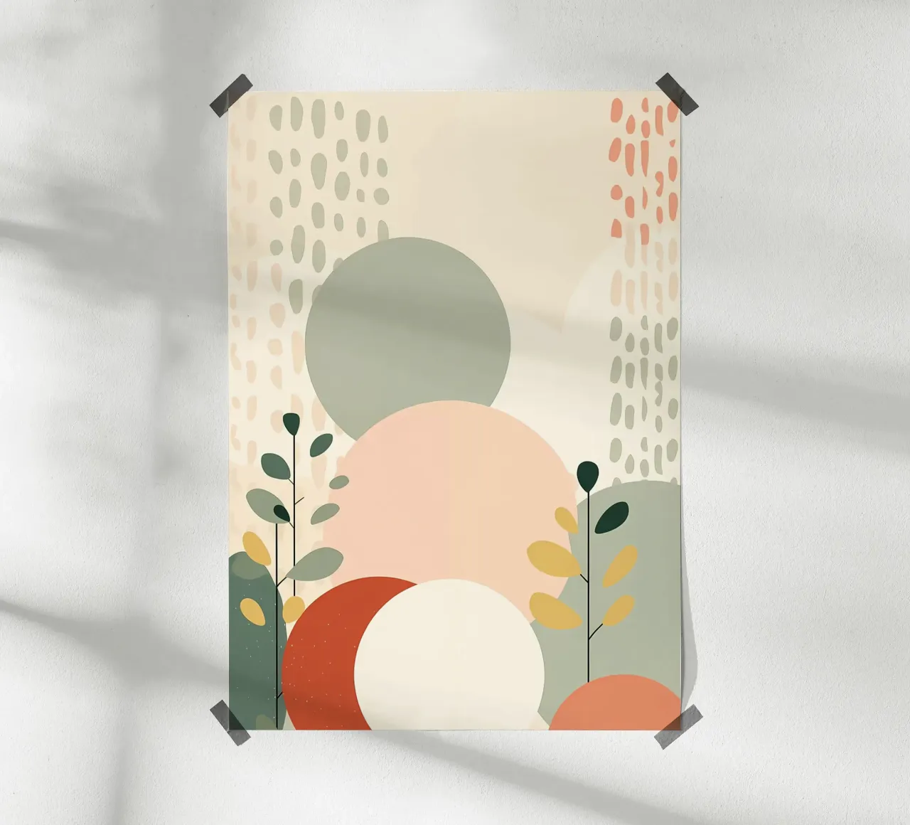 Abstracte bloemenprint poster van Rebecca Clark Wyrick