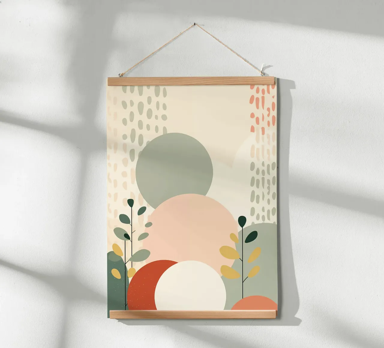 Abstracte bloemenprint poster van Rebecca Clark Wyrick