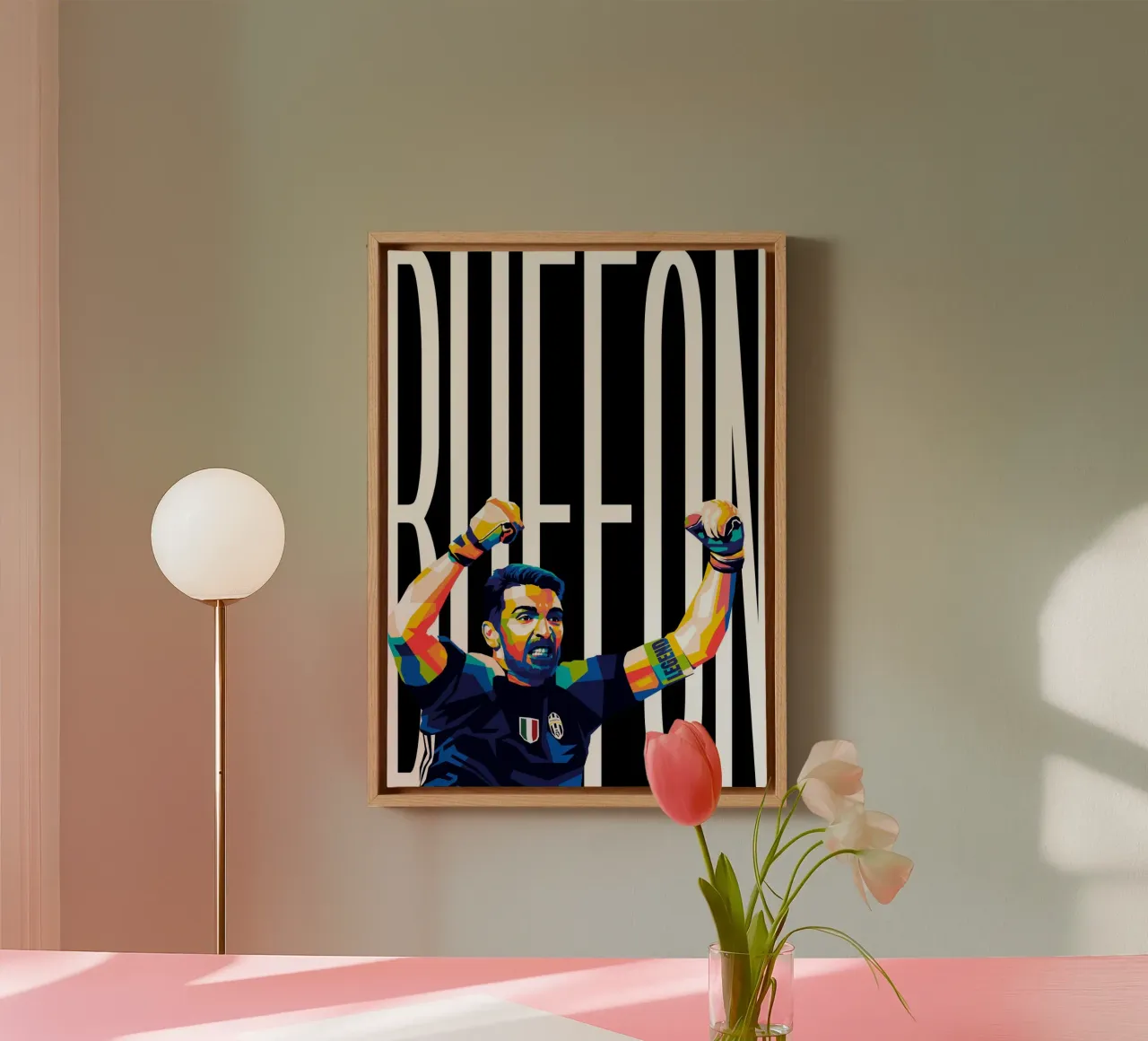 Buffon Best Keeper canvas by WPAP MALANG