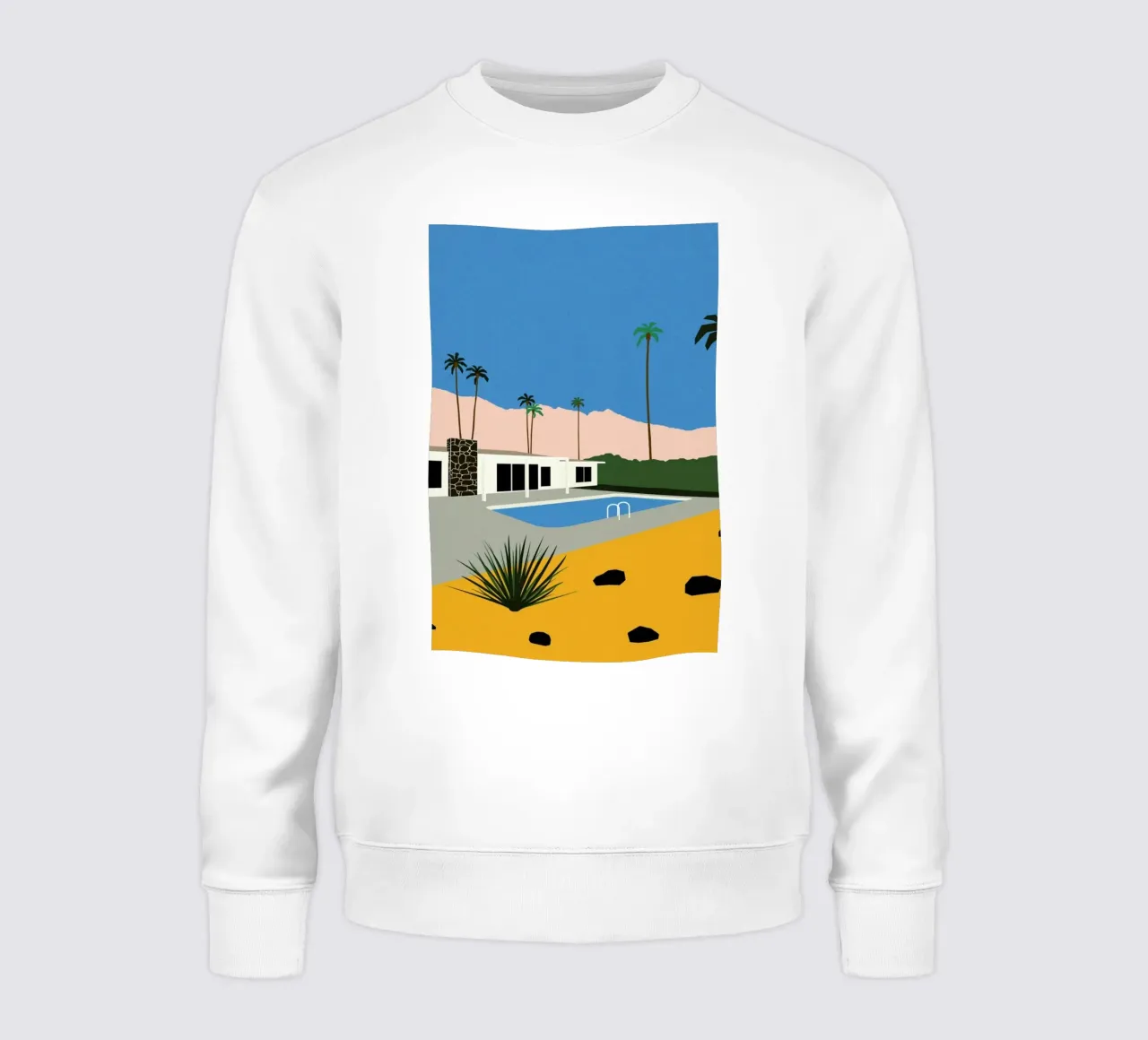 Palm Springs Bungalow Sweatshirt von Rosi Feist