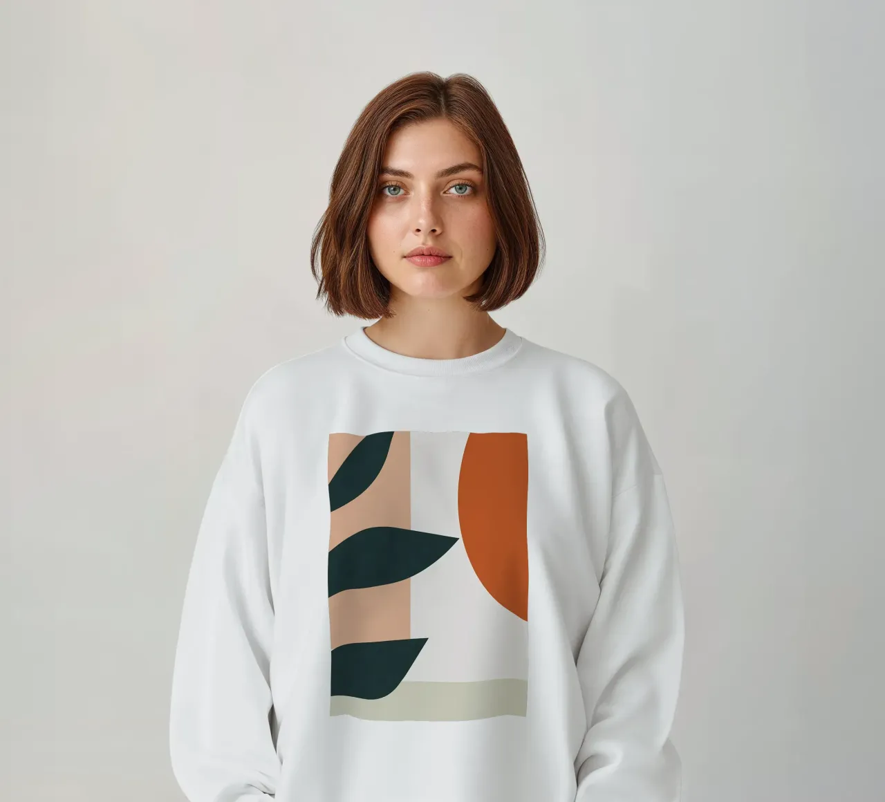 halve bloem sweatshirt van Rebecca Clark Wyrick
