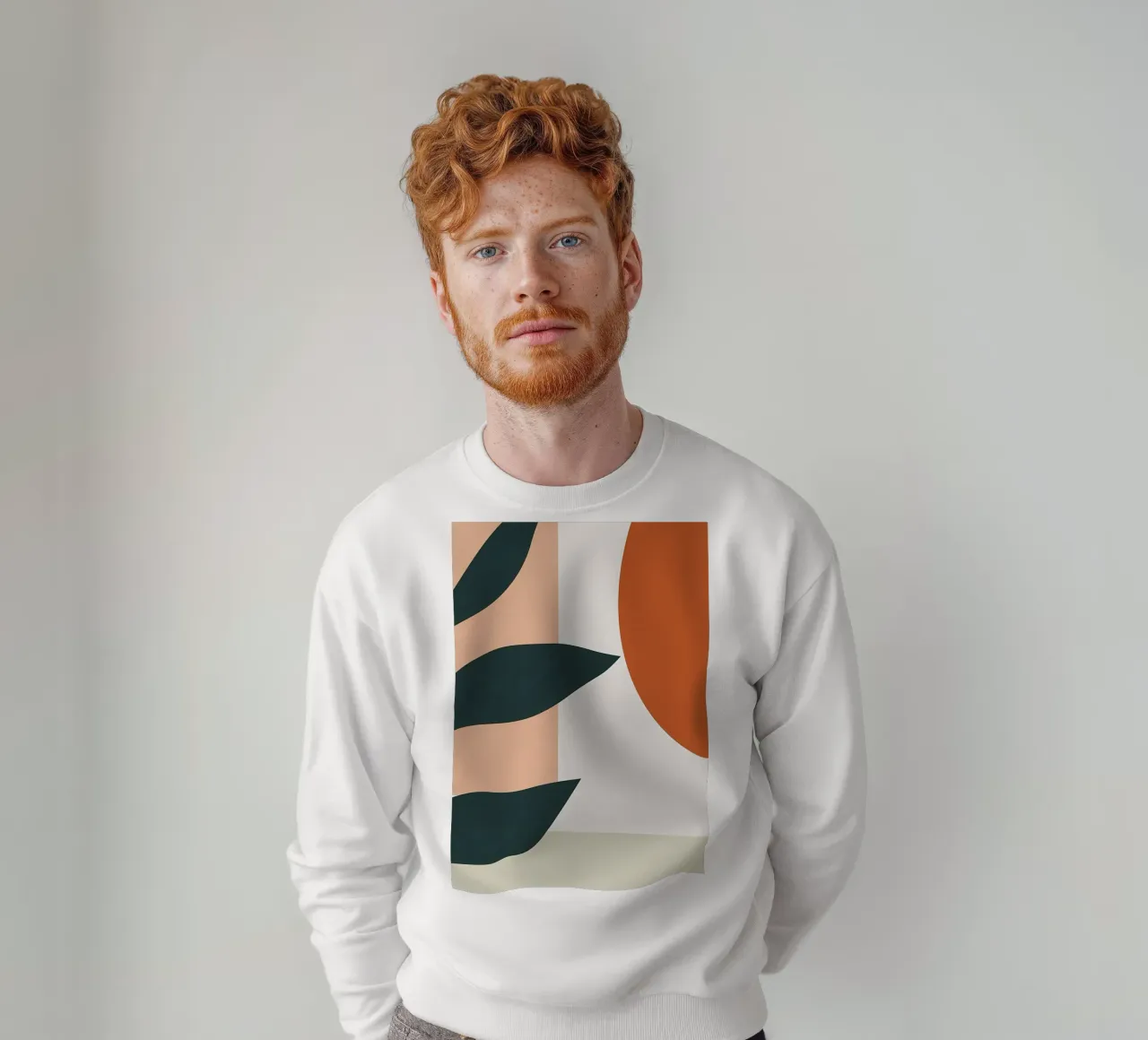 halve bloem sweatshirt van Rebecca Clark Wyrick