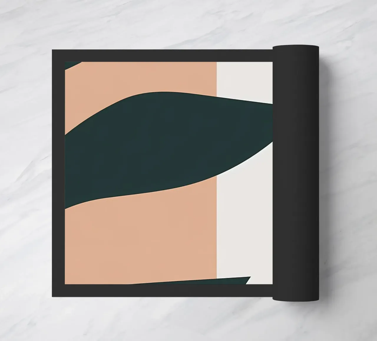 halve bloem deurmat van Rebecca Clark Wyrick