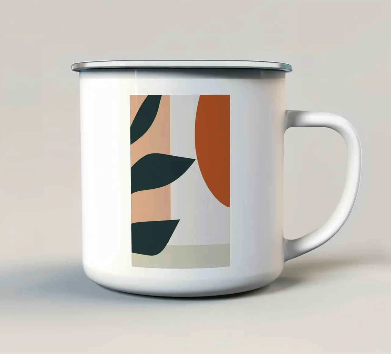 mezzo fiore tazza in smalto da Rebecca Clark Wyrick