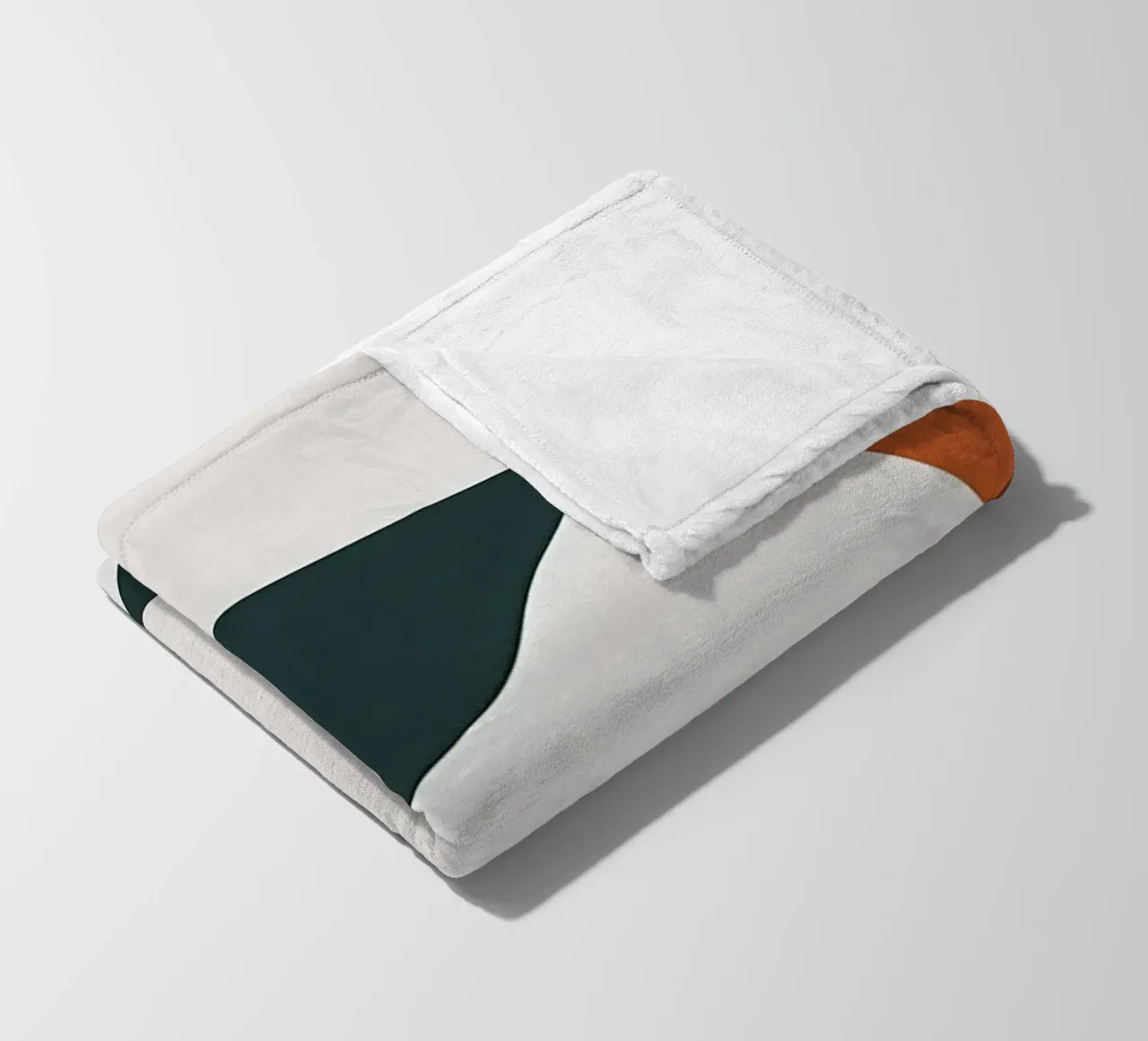 half flower fleece blanket by Rebecca Clark Wyrick