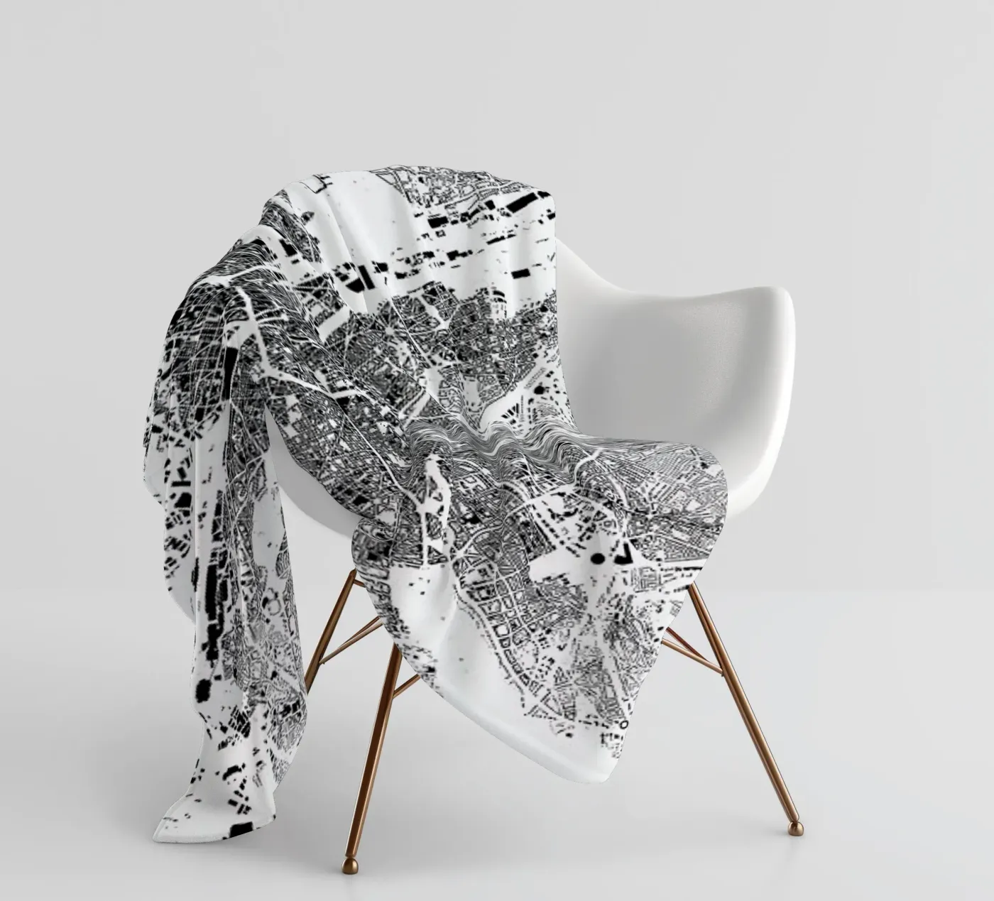 Brussels Fleecedecke von The Cartography Collection