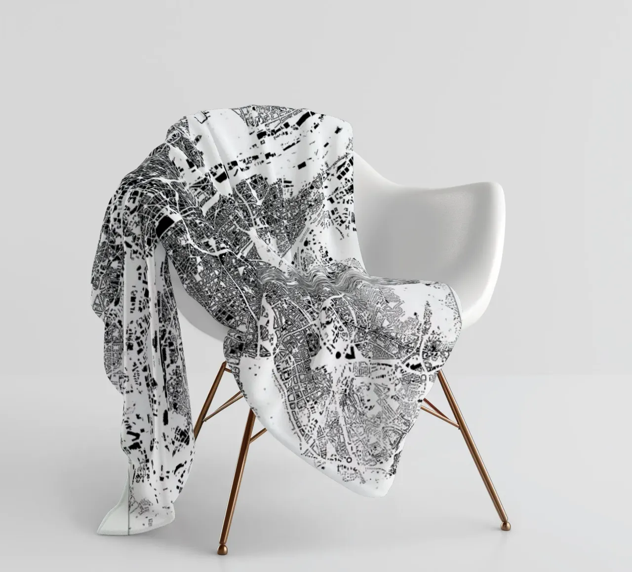 Brussels fleecedeken van The Cartography Collection