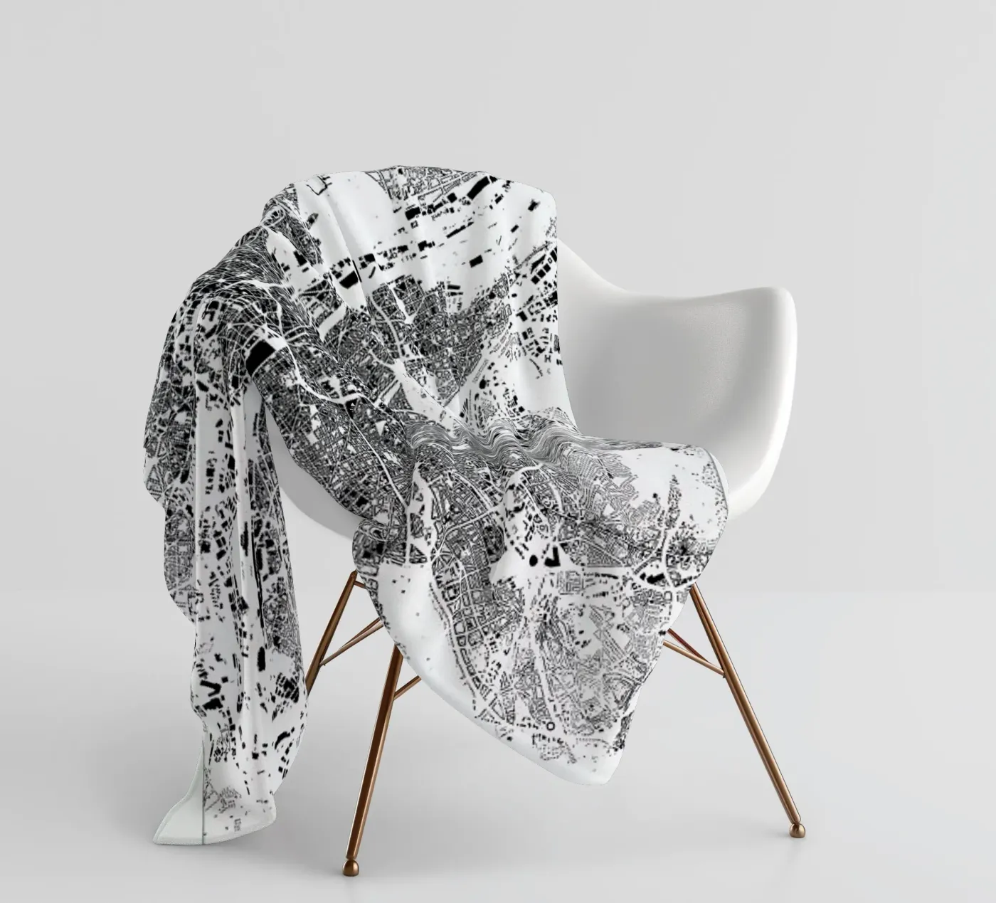 Brussels Fleecedecke von The Cartography Collection