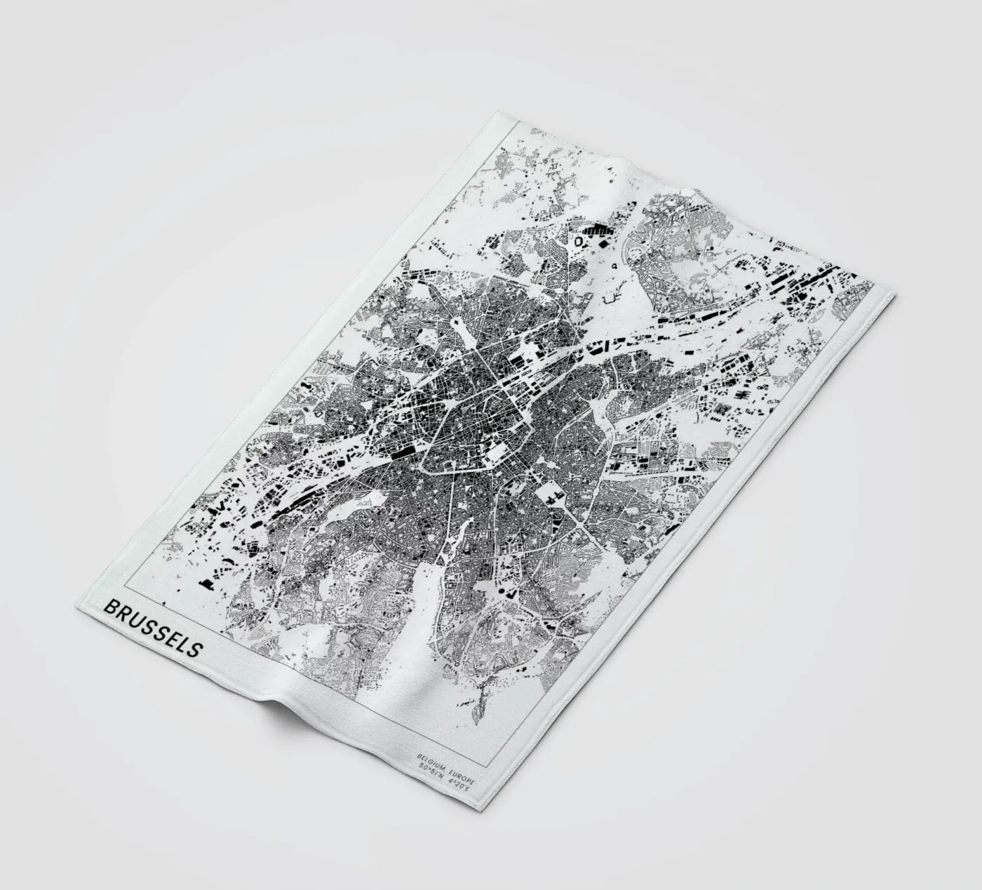 Brussels Fleecedecke von The Cartography Collection