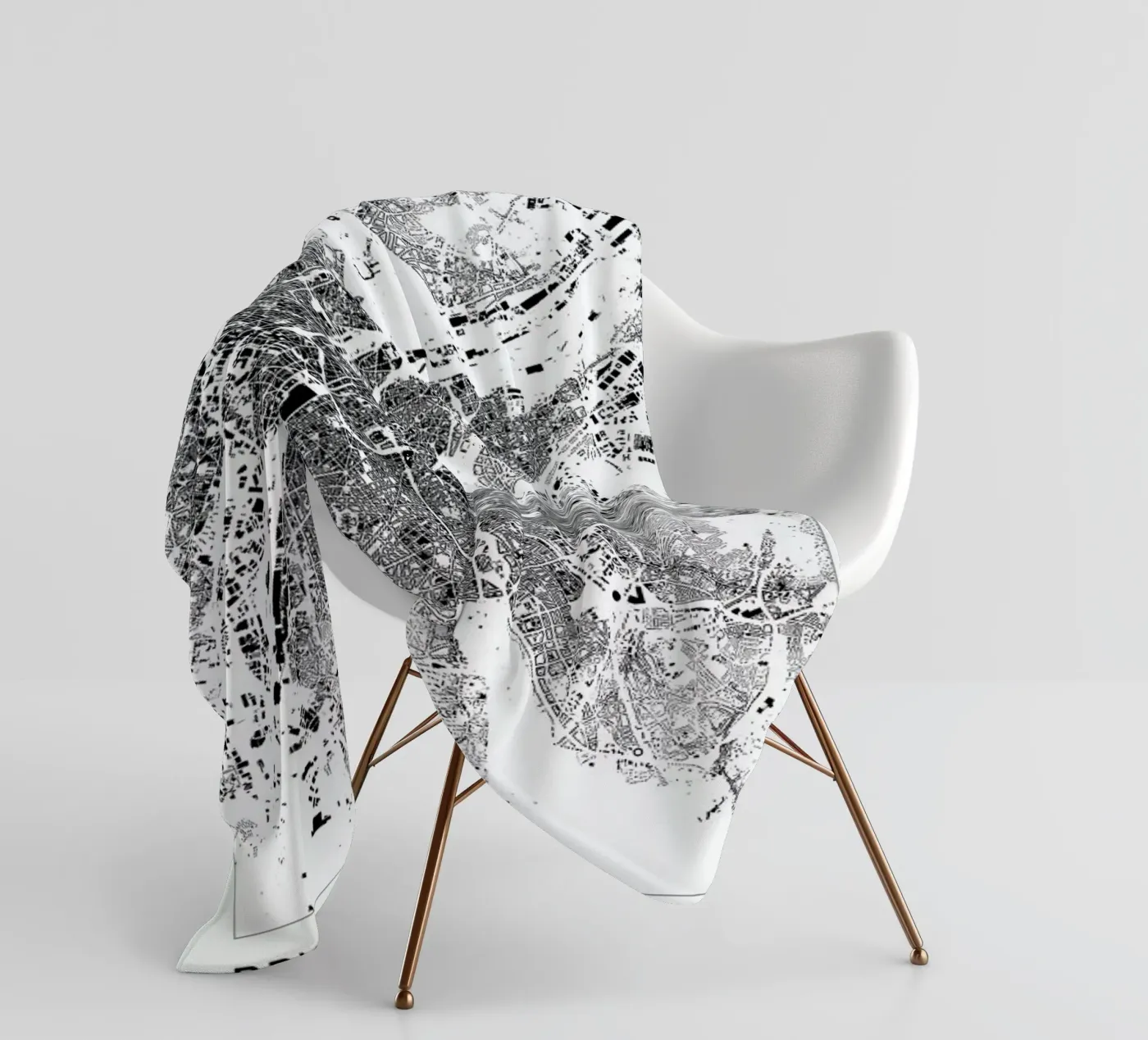 Brussels Fleecedecke von The Cartography Collection